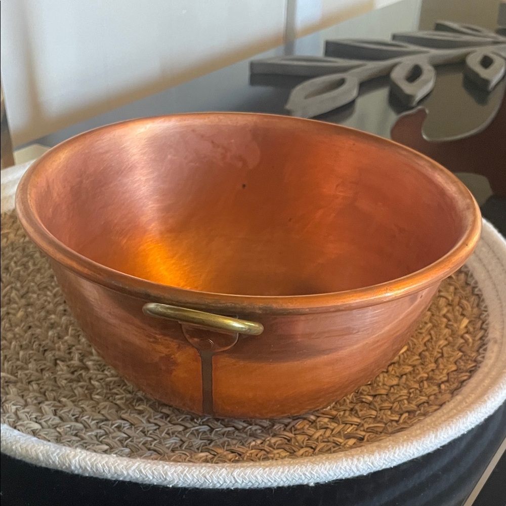Vintage Copper Mixing Bowl